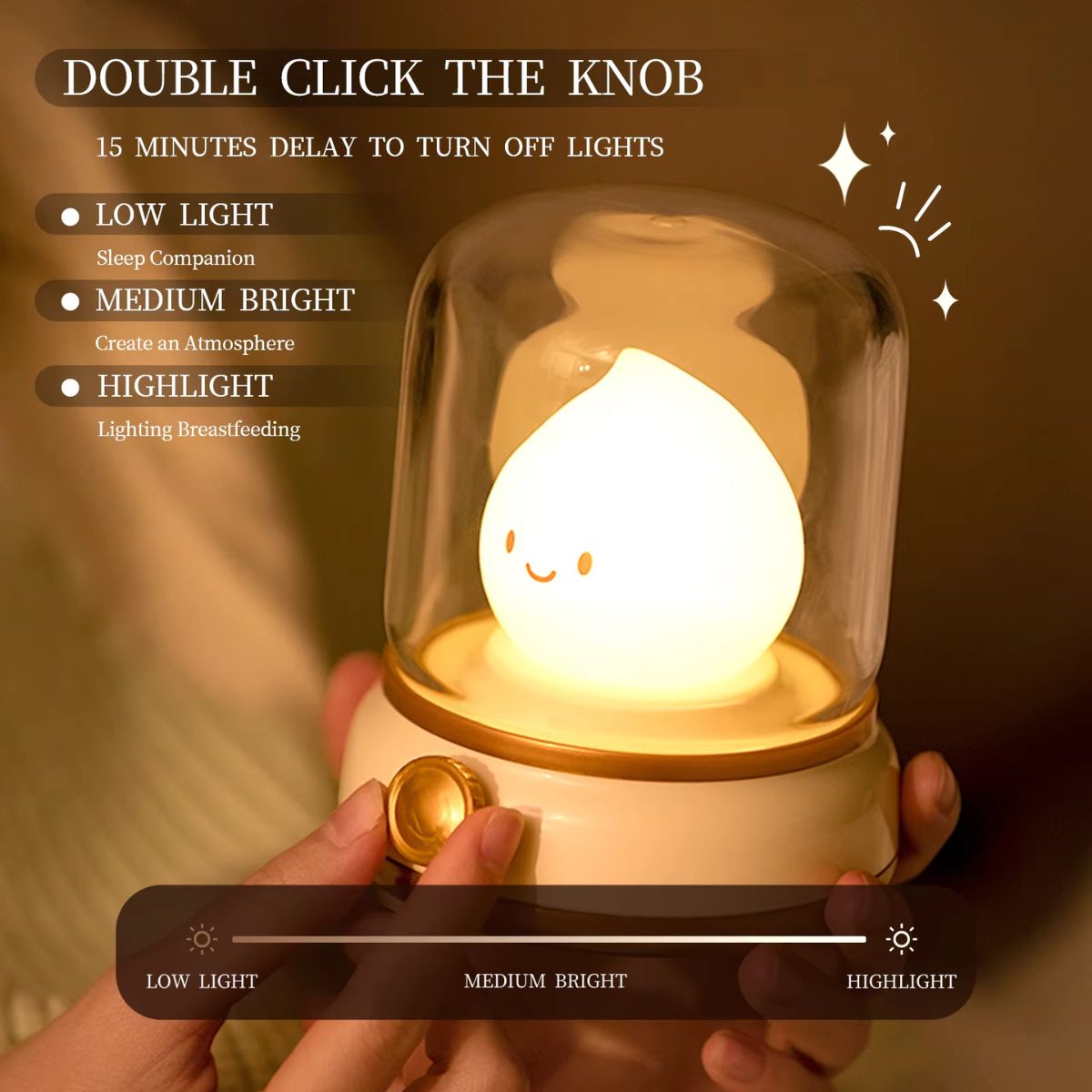 Cute Portable USB Rechargeable Mini Night Lamp