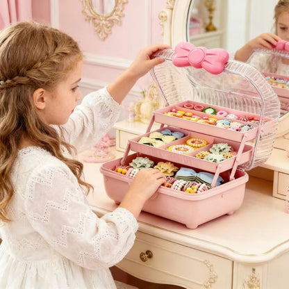 Cute Multi-Layer Girls' Hair Accessory Organizer